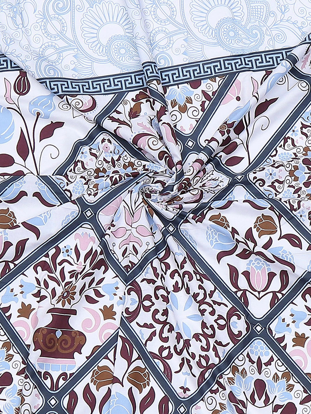 144 TC Cotton Single Bedsheet with 1 Pillow Cover (Solstice)