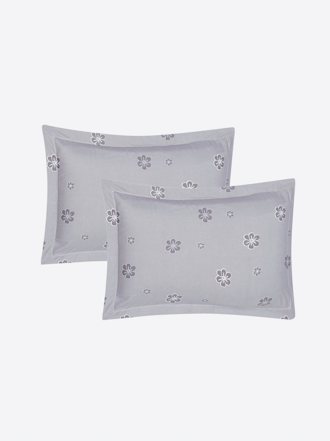 130 GSM Polyester King Size 1 Bedsheet with 2 Pillow Covers (Stanley)