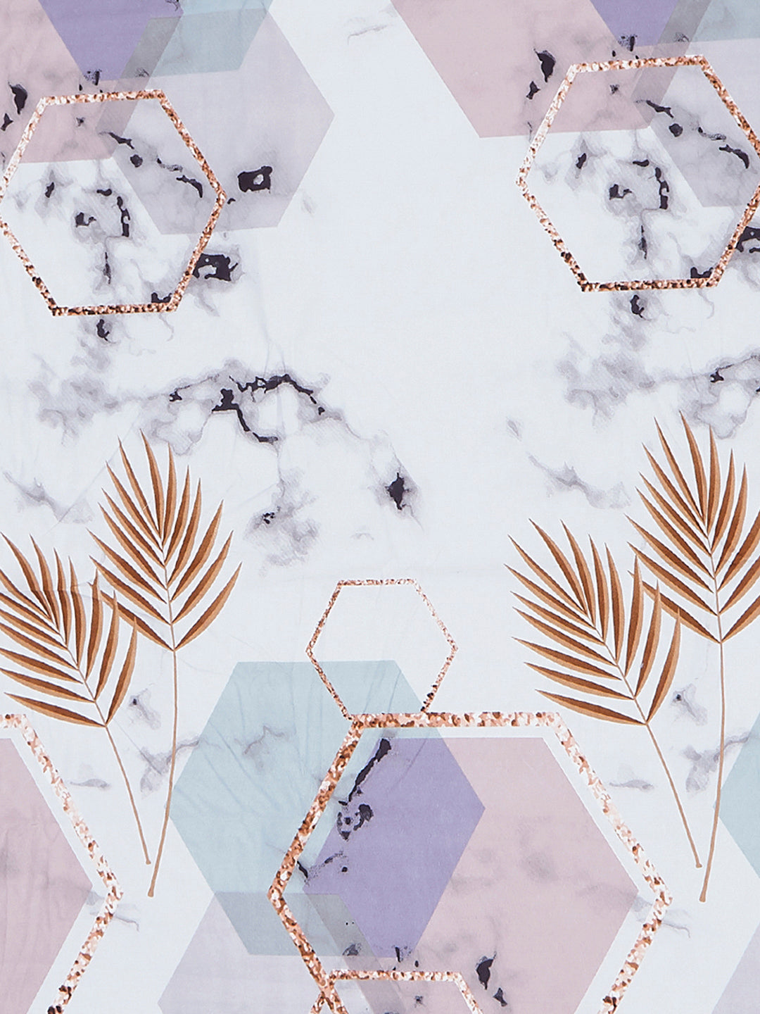 130 GSM Polyester King Size 1 Bedsheet with 2 Pillow Covers (Stanley)