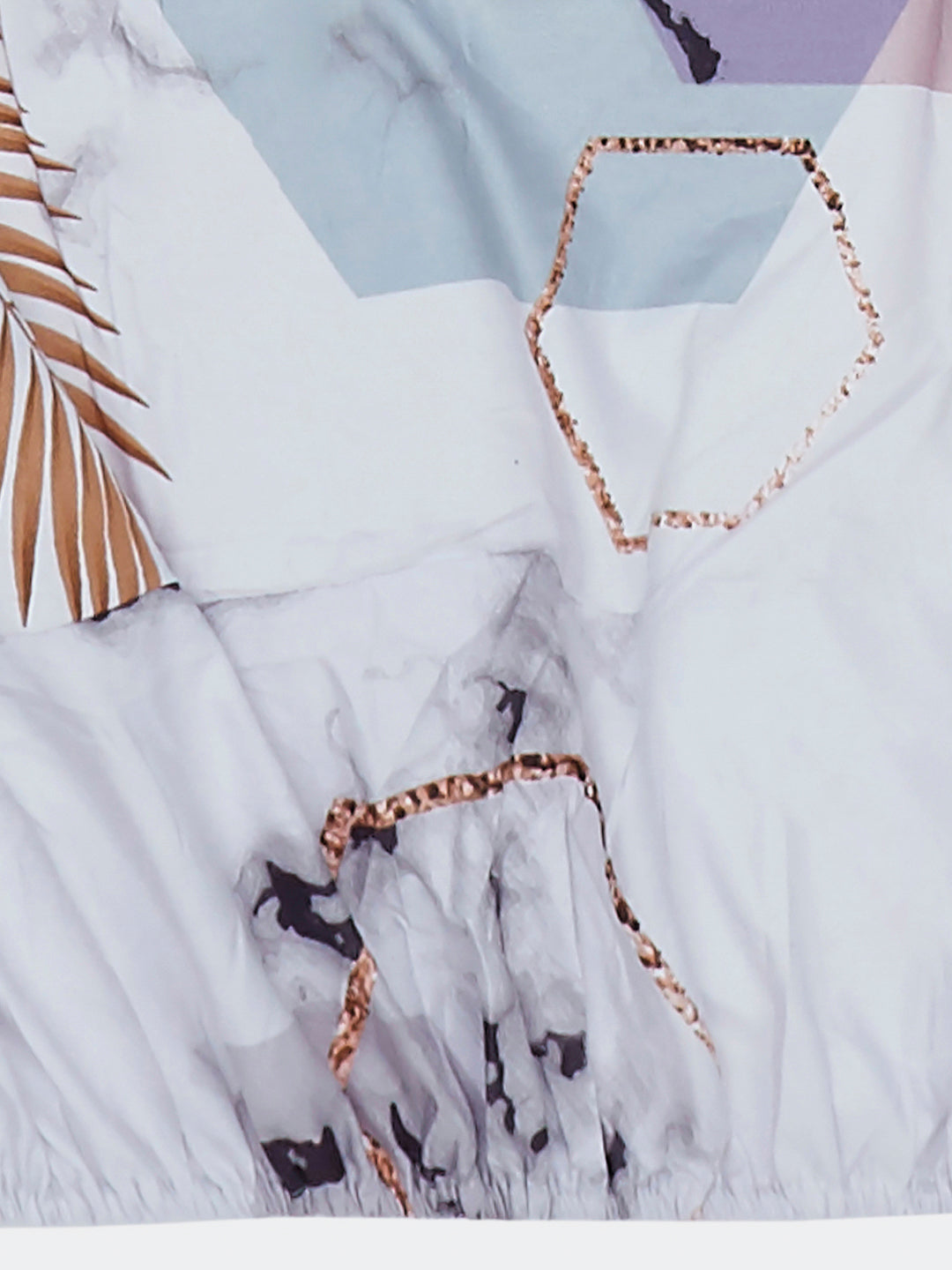 130 GSM Polyester King Size 1 Bedsheet with 2 Pillow Covers (Stanley)