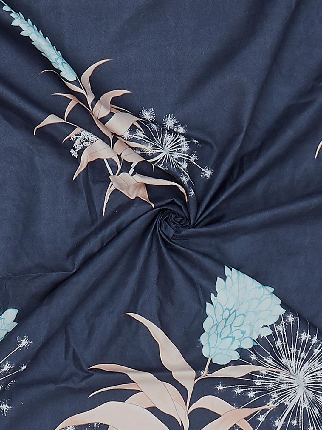 130 GSM Polyester King Size 1 Bedsheet with 2 Pillow Covers (Stanley)