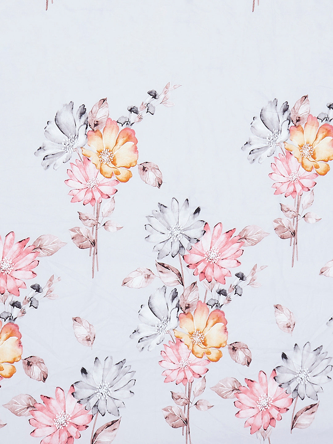 130 GSM Polyester King Size 1 Bedsheet with 2 Pillow Covers (Stanley)