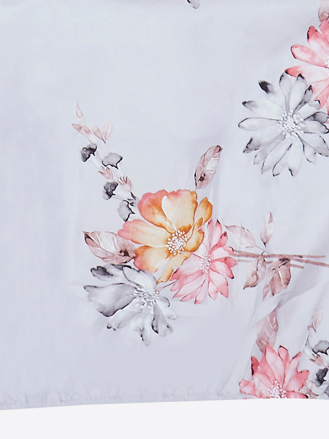 130 GSM Polyester King Size 1 Bedsheet with 2 Pillow Covers (Stanley)