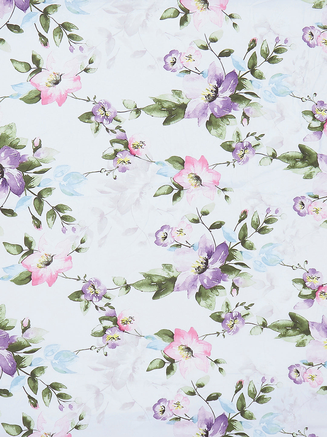 130 GSM Polyester King Size 1 Bedsheet with 2 Pillow Covers (Stanley)