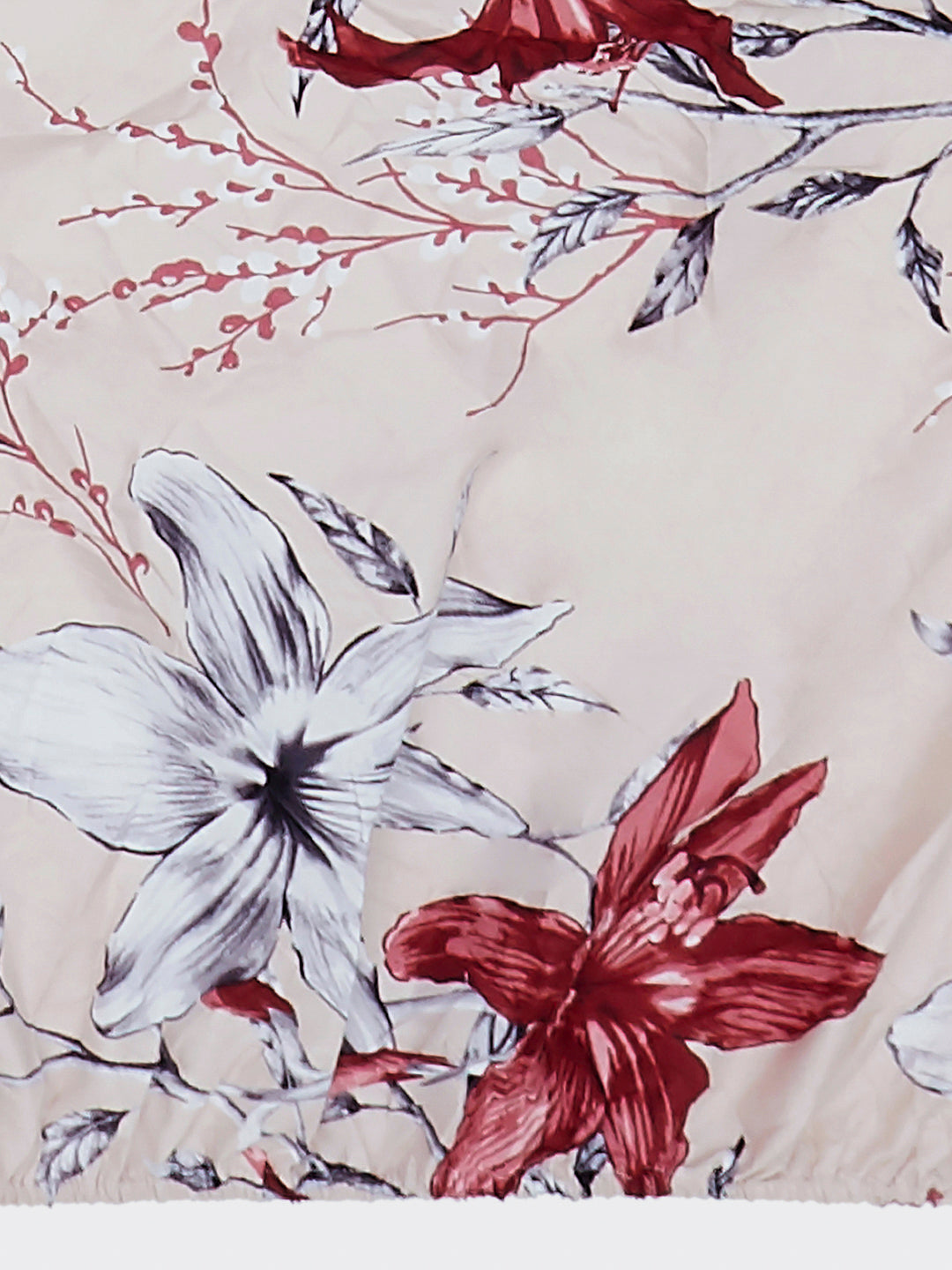 130 GSM Polyester King Size 1 Bedsheet with 2 Pillow Covers (Stanley)