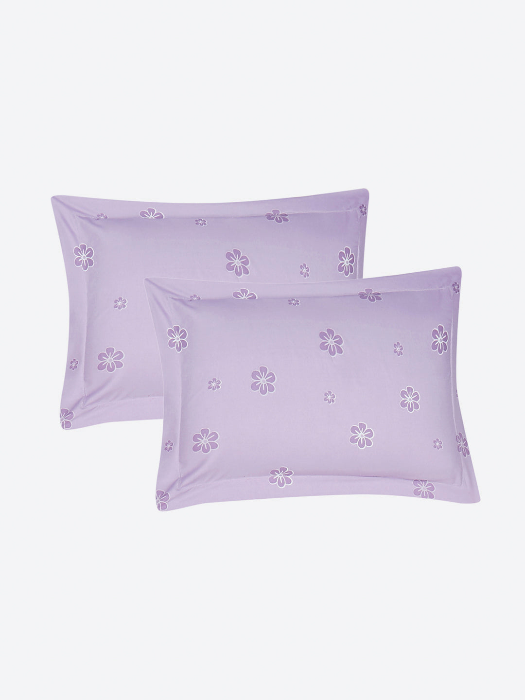 130 GSM Polyester King Size 1 Bedsheet with 2 Pillow Covers (Stanley)