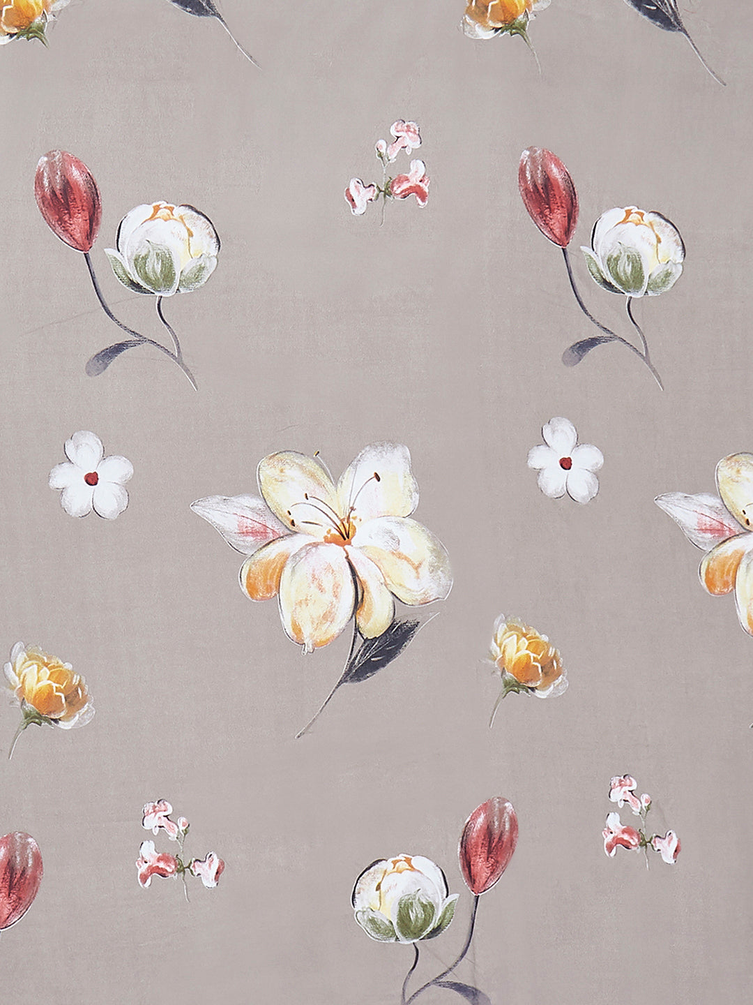 130 GSM Polyester King Size 1 Bedsheet with 2 Pillow Covers (Stanley)