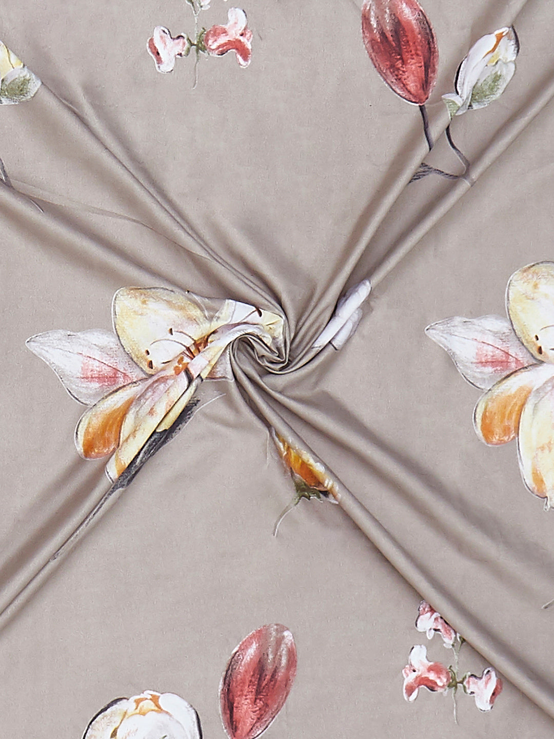 130 GSM Polyester King Size 1 Bedsheet with 2 Pillow Covers (Stanley)