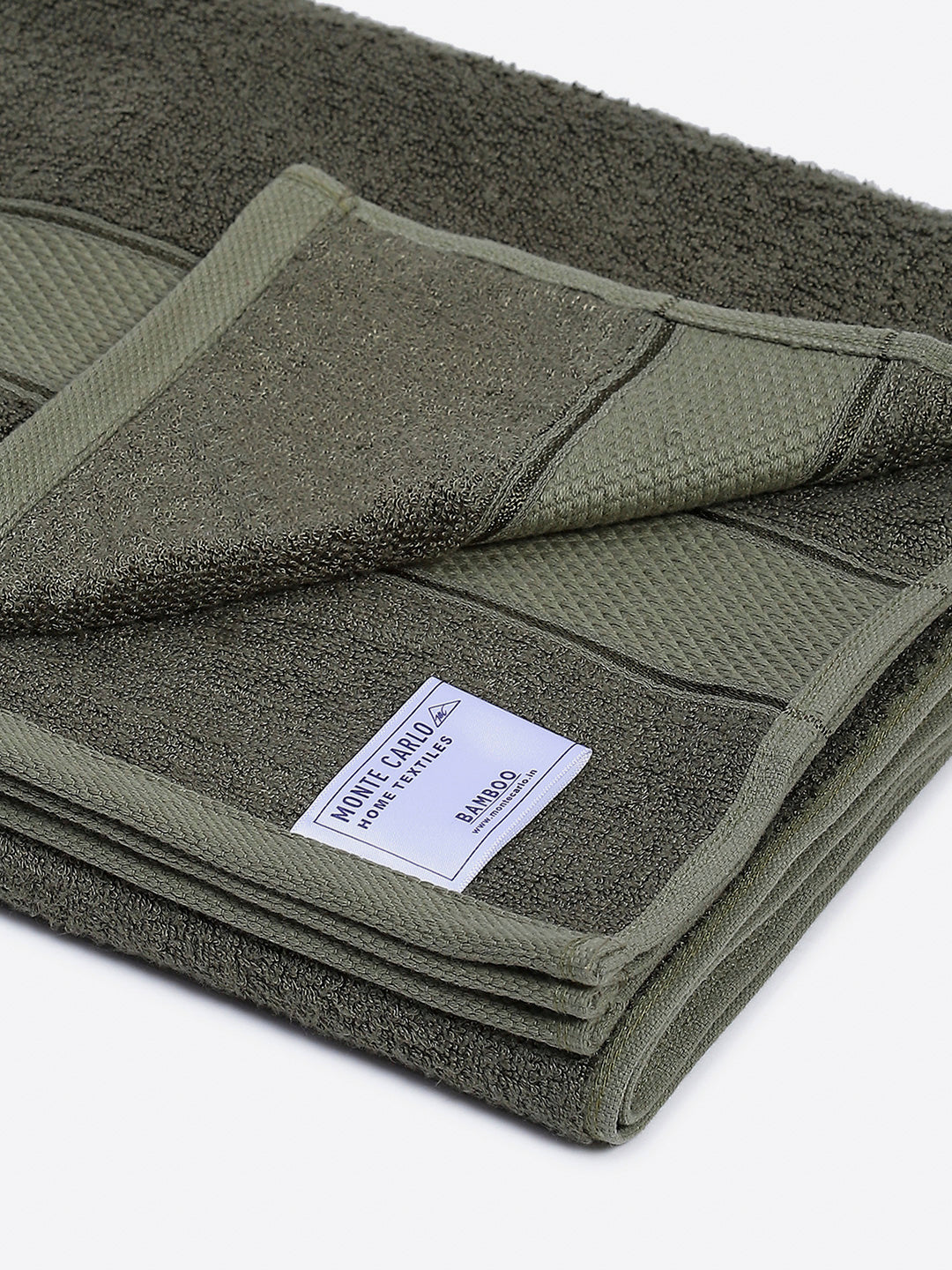 Olive Bamboo Solid 600 GSM Bath Towel (Bamboo)