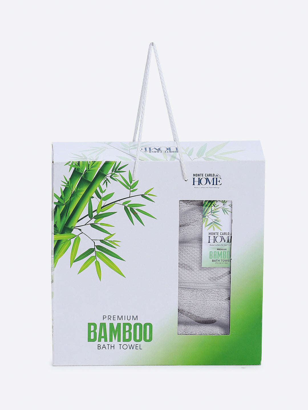 Grey Bamboo Solid 600 GSM Bath Towel (Bamboo)