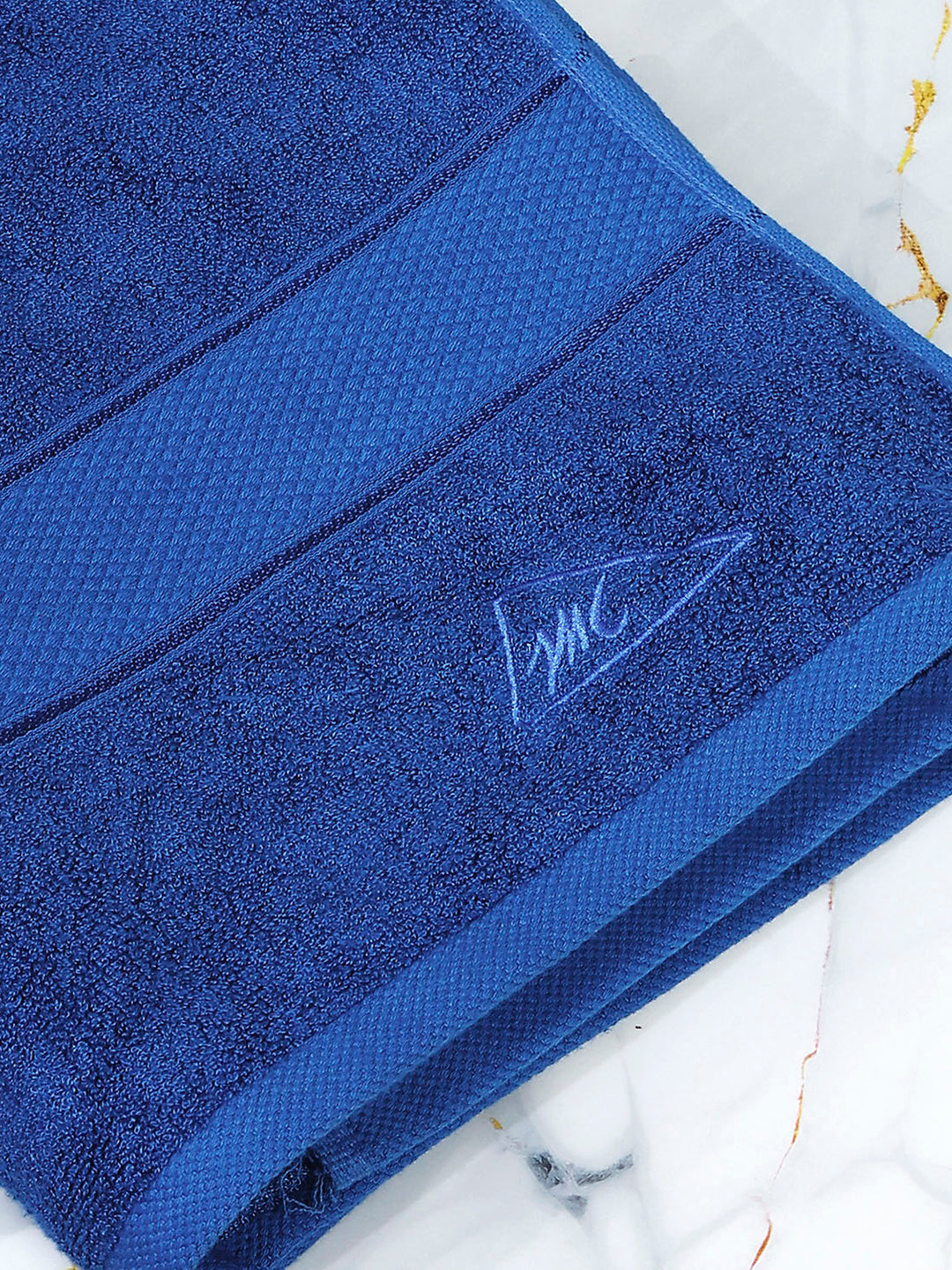 Blue Bamboo Solid 600 GSM Bath Towel (Bamboo)