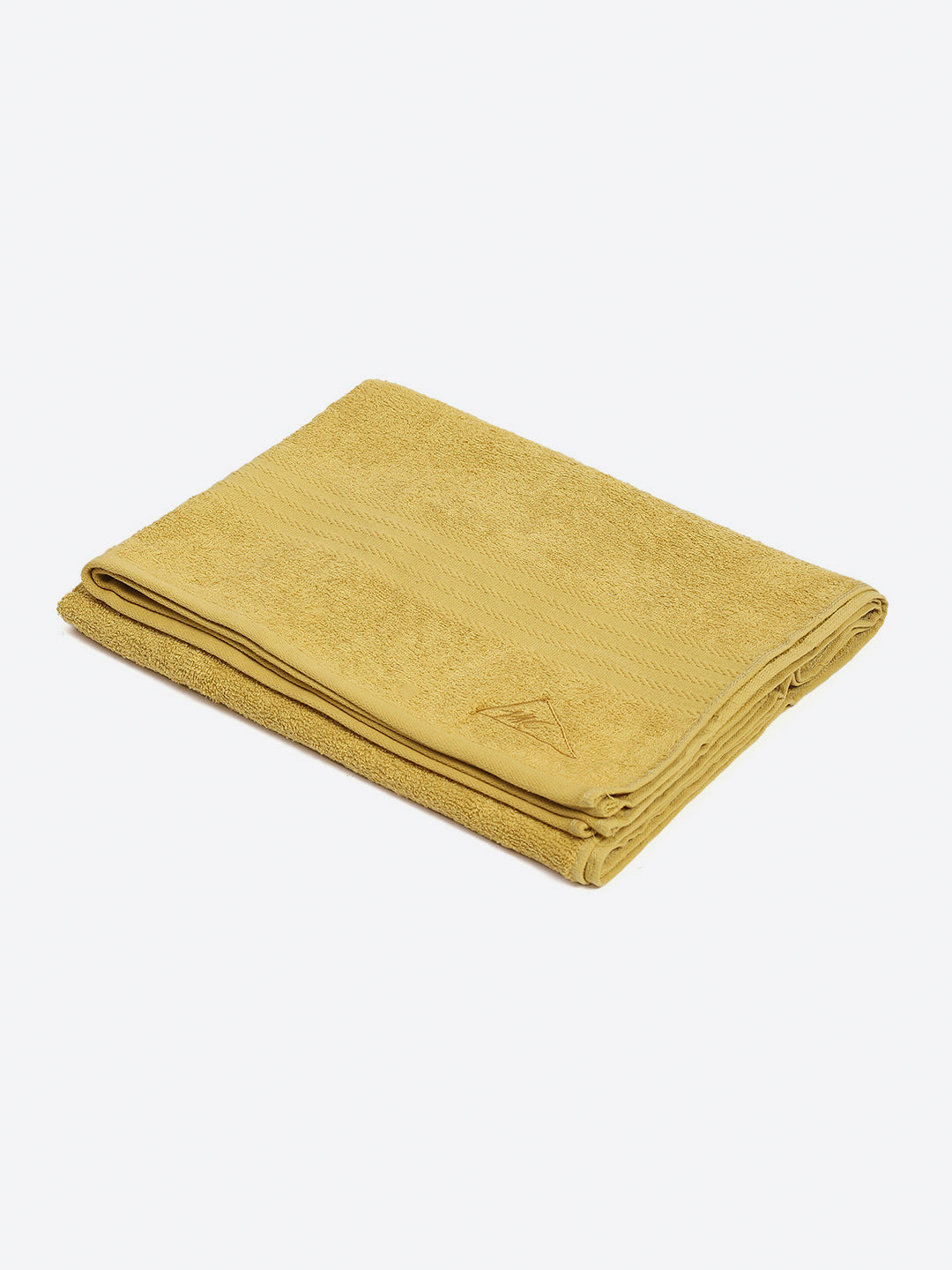 Yellow Cotton Solid 400 GSM Bath Towel (Jazz)