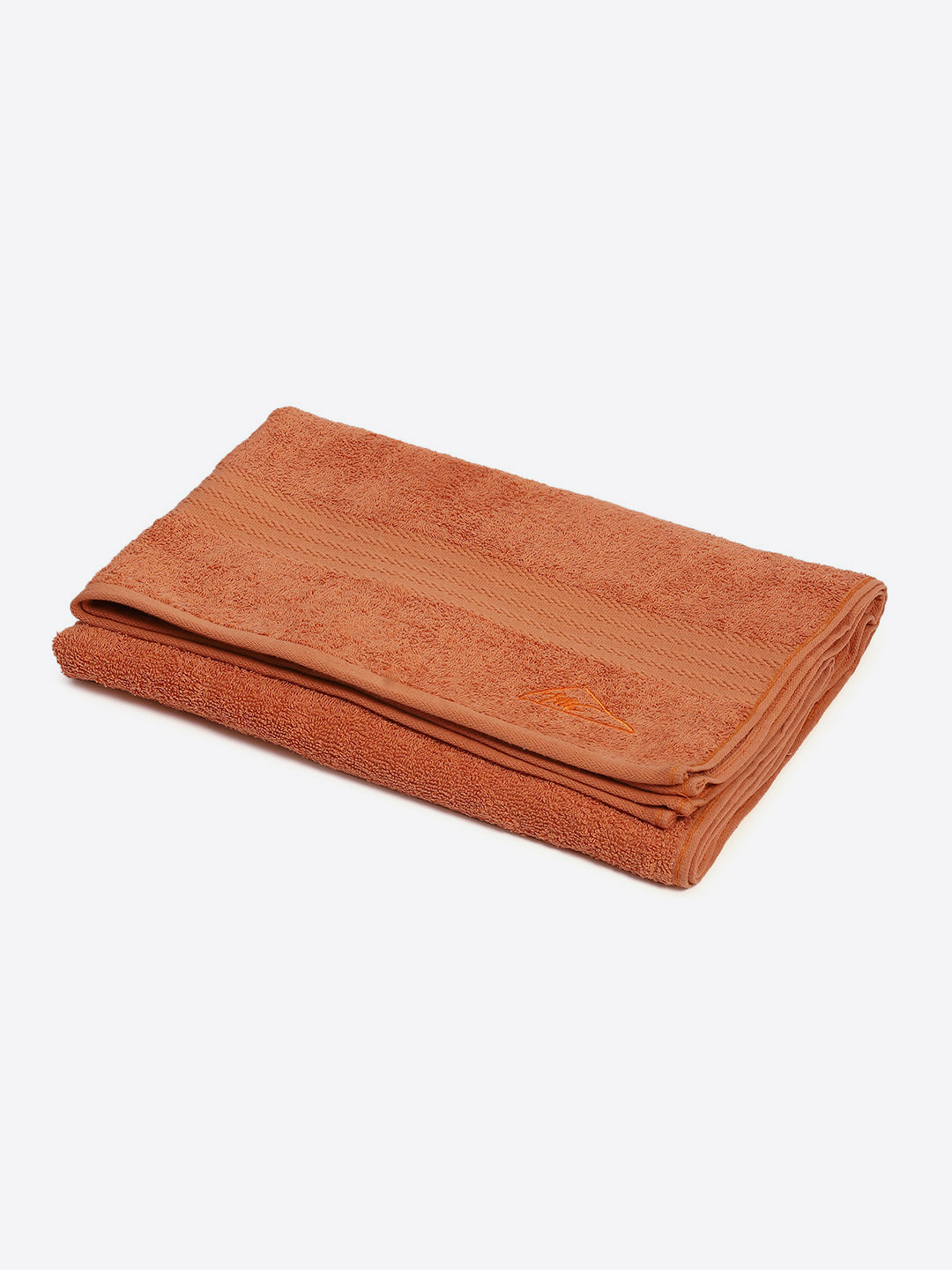 Orange Cotton Solid 400 GSM Bath Towel (Jazz)
