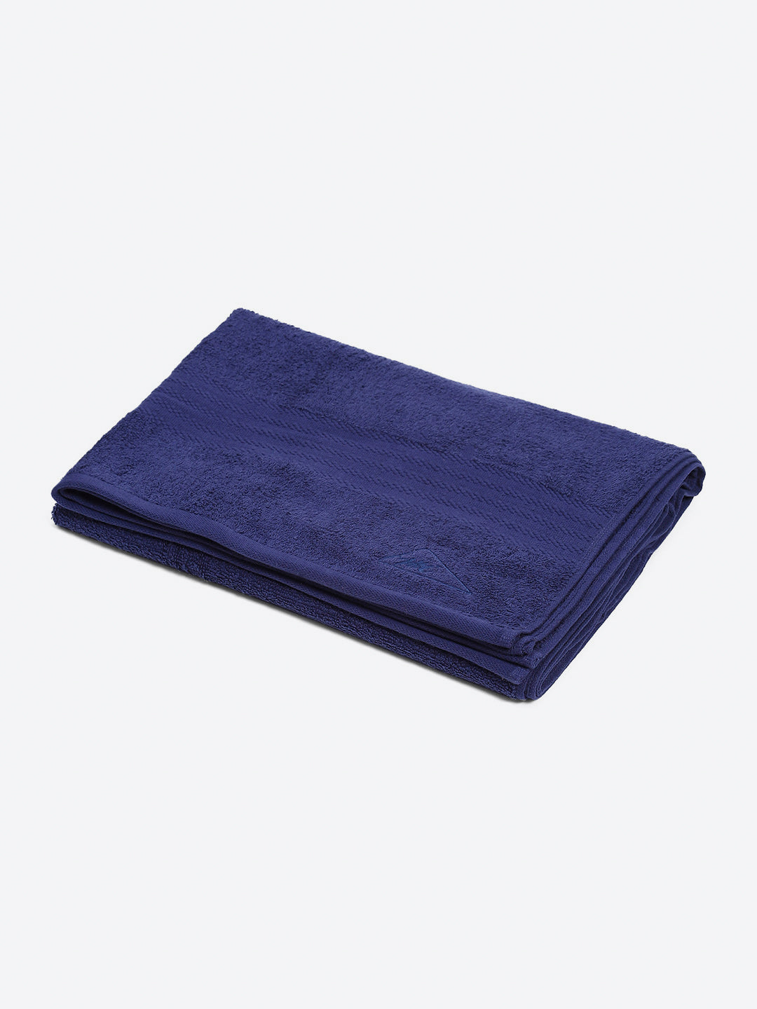 Blue Cotton Solid 400 GSM Bath Towel (Jazz)