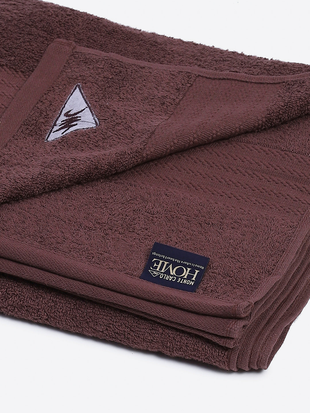 Brown Cotton Solid 400 GSM Bath Towel (Jazz)