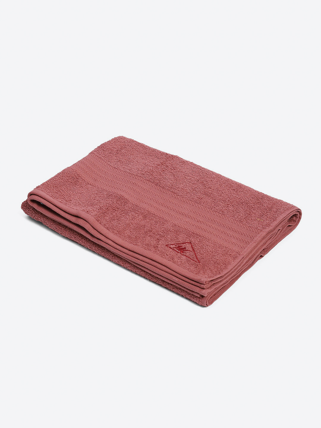 Pink Cotton Solid 400 GSM Bath Towel (Jazz)