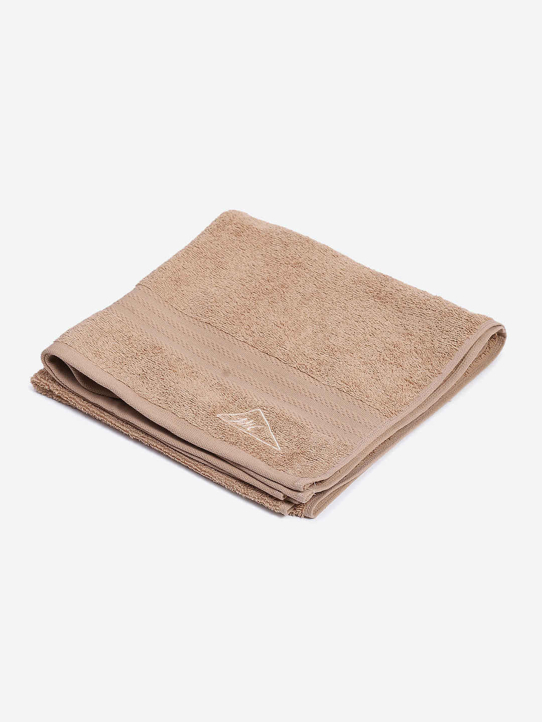 Beige Cotton Solid 400 GSM Bath Towel (Jazz)