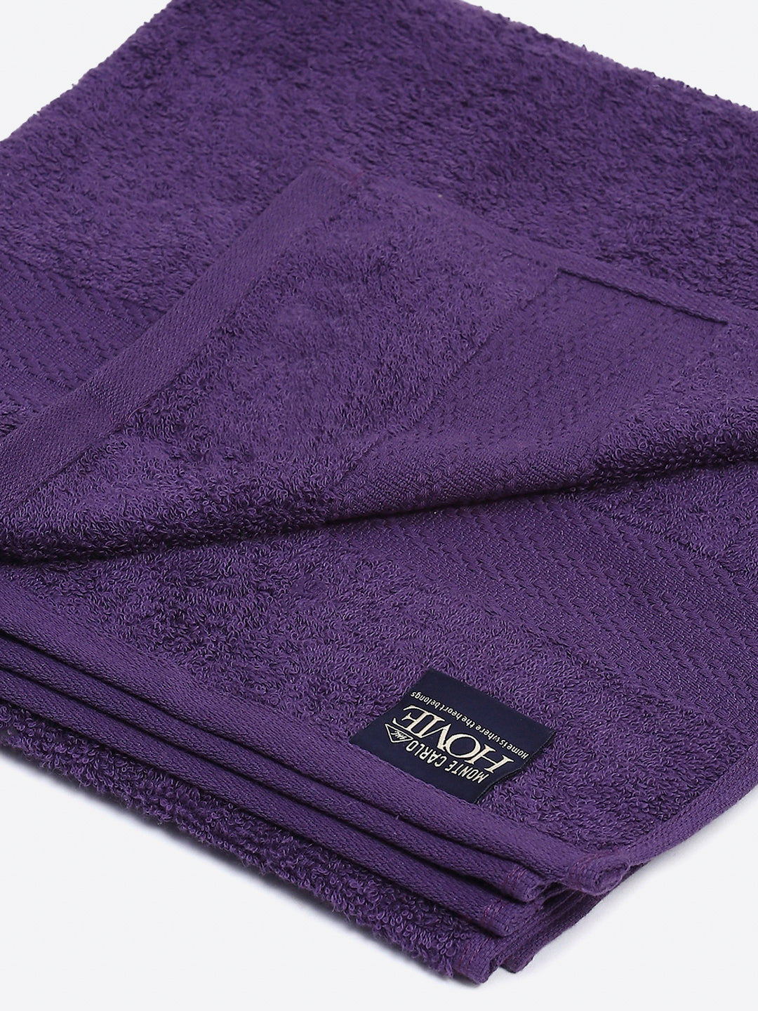 Purple Cotton Solid 400 GSM Bath Towel (Jazz)