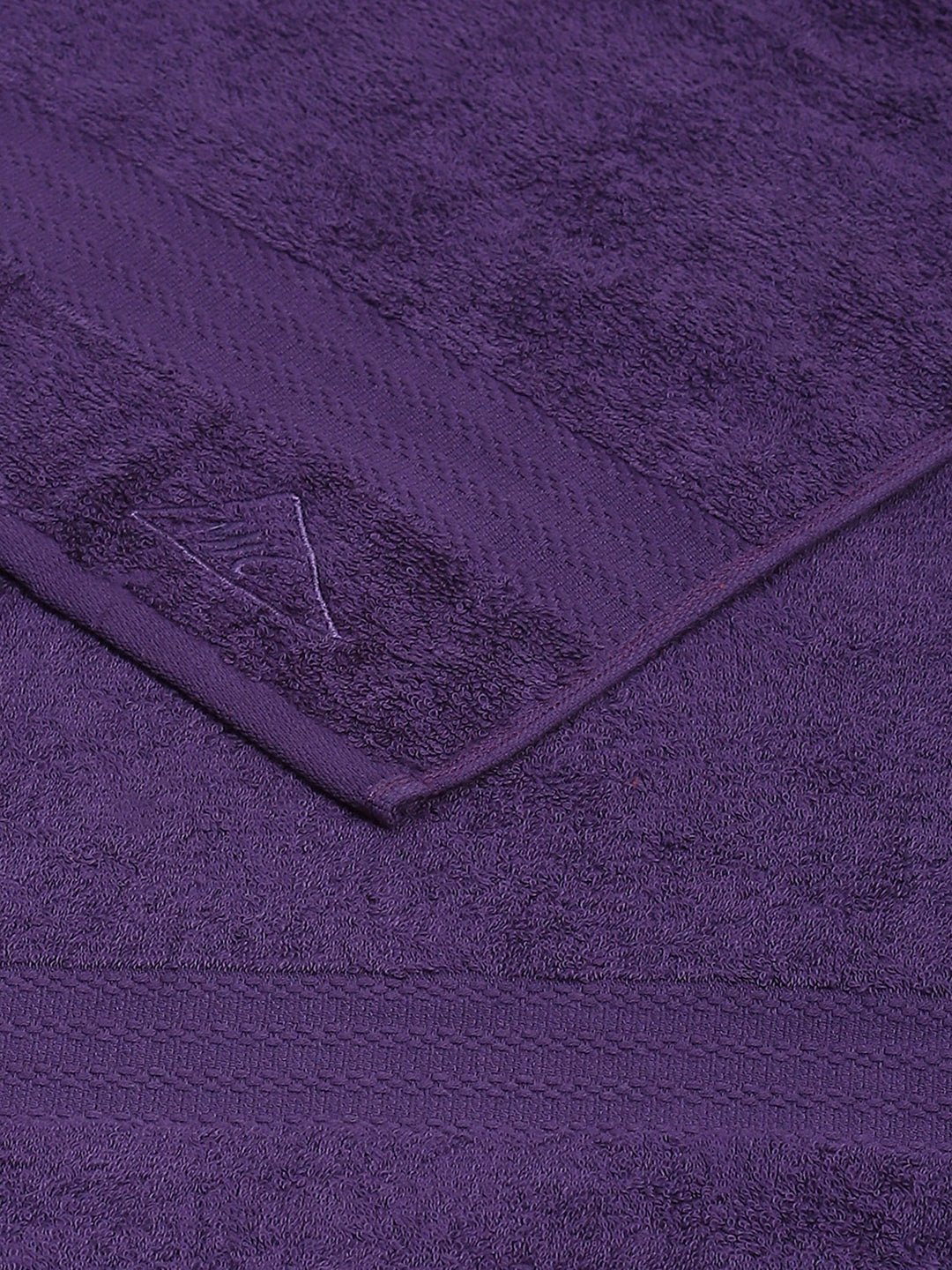 Purple Cotton Solid 400 GSM Bath Towel (Jazz)