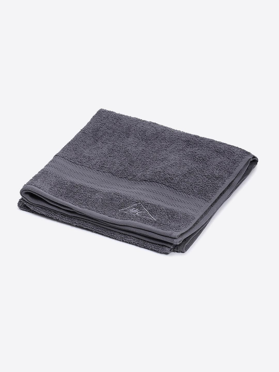 Grey Cotton Solid 400 GSM Bath Towel (Jazz)