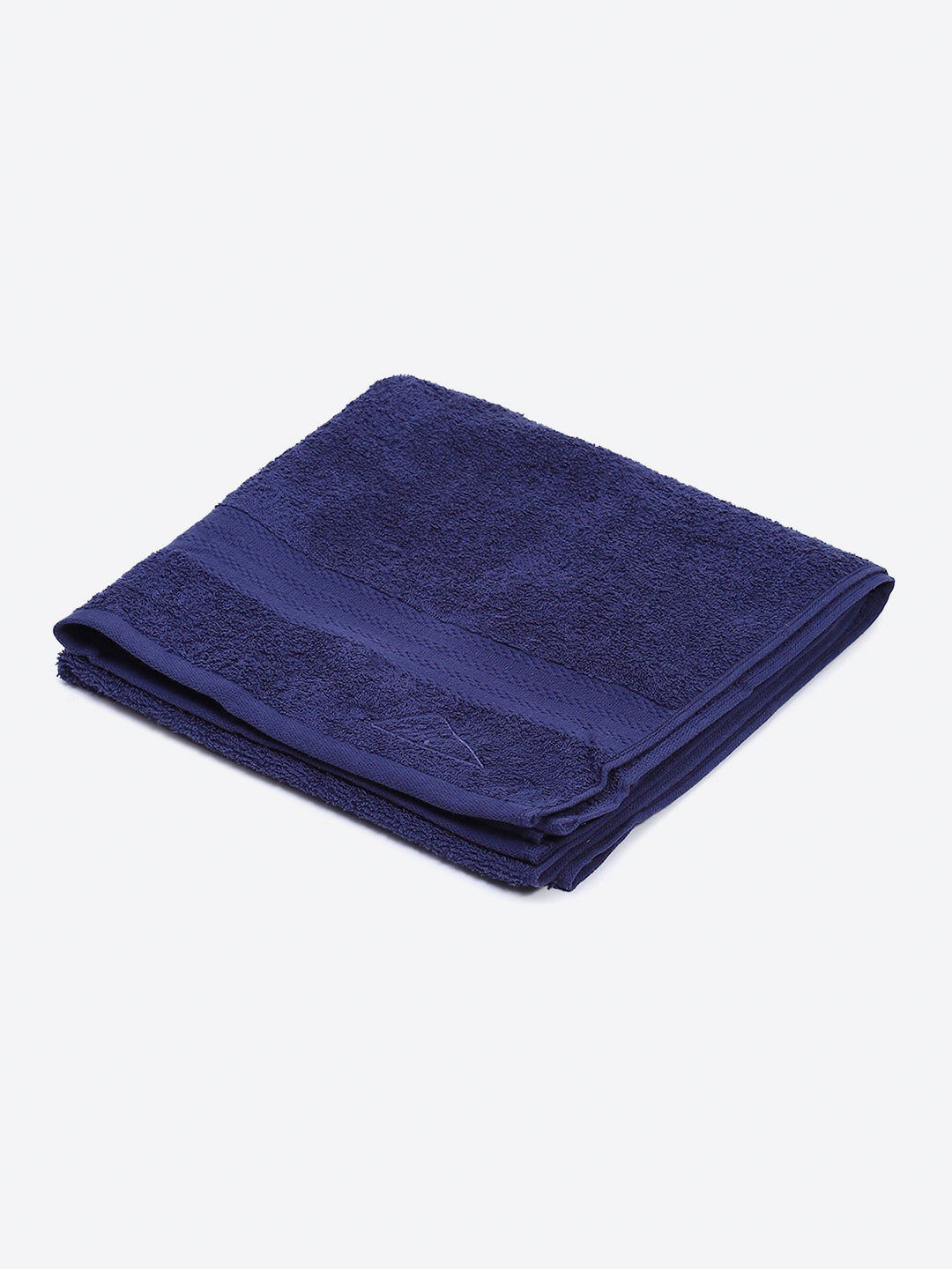 Royal Blue Cotton Solid 400 GSM Bath Towel (Jazz)