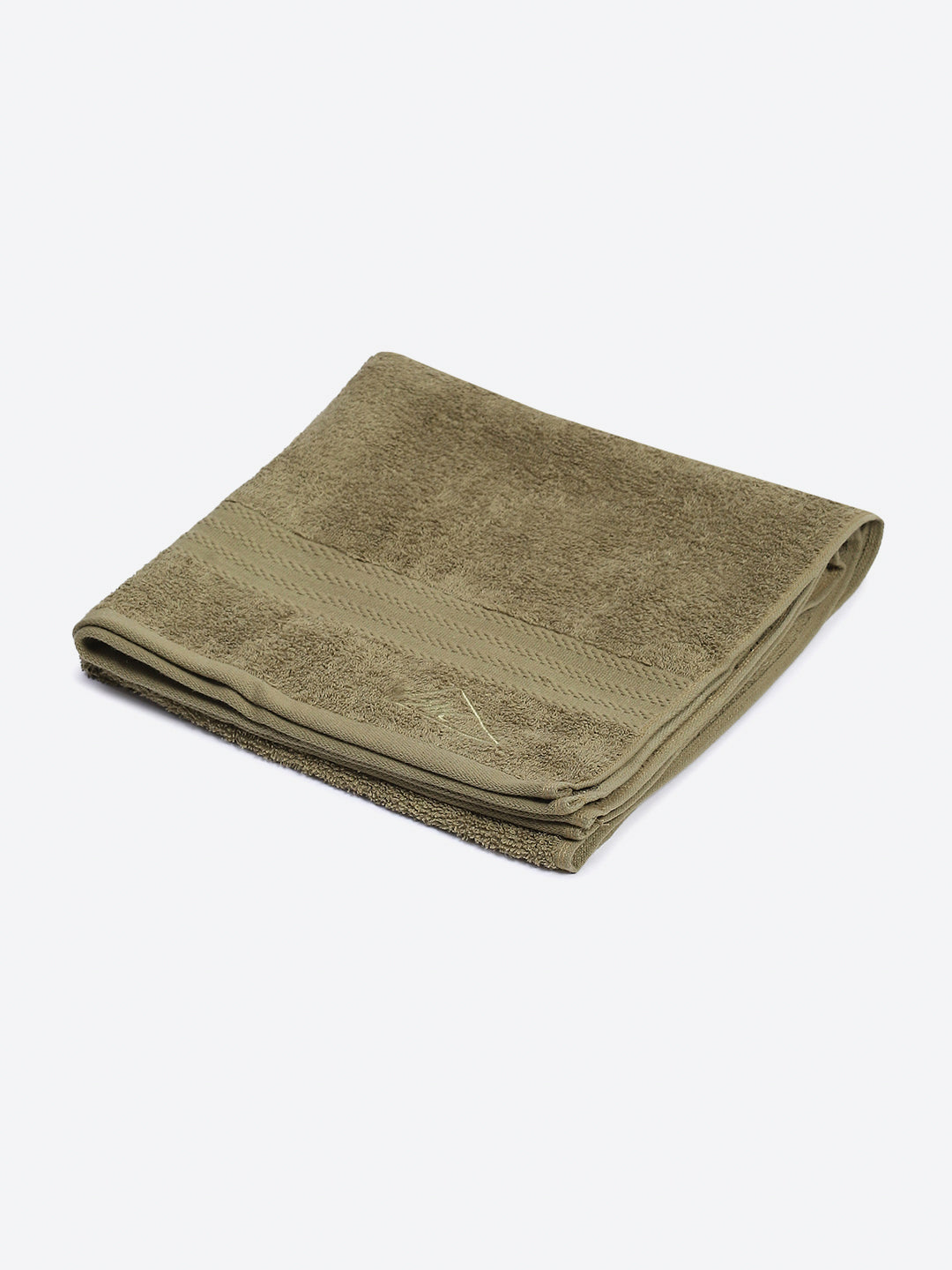 Olive Cotton Solid 400 GSM Bath Towel (Jazz)