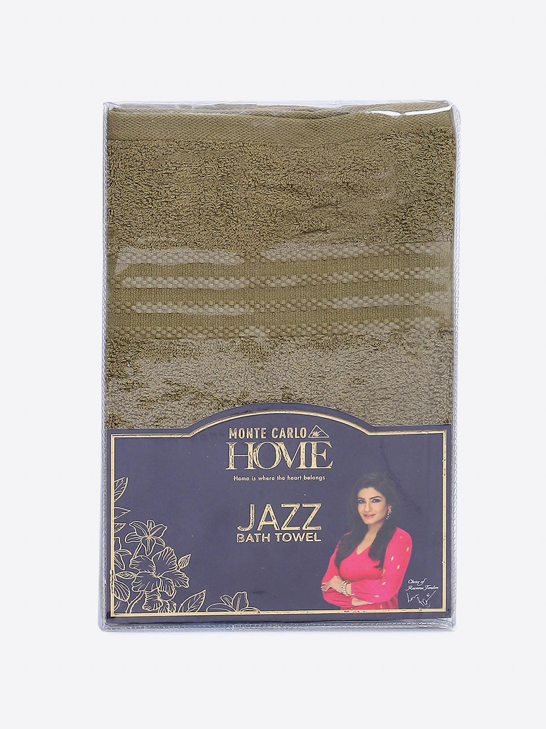 Olive Cotton Solid 400 GSM Bath Towel (Jazz)