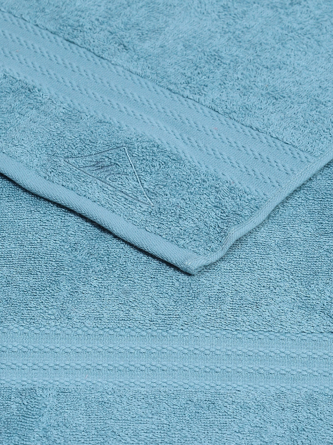 Sky Blue Cotton Solid 400 GSM Bath Towel (Jazz)