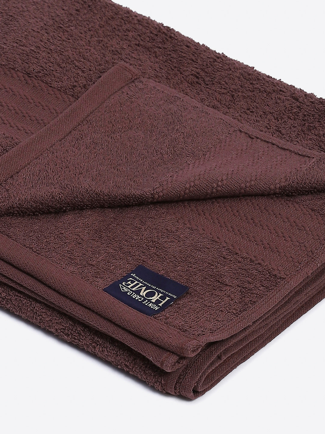 Brown Cotton Solid 400 GSM Bath Towel (Jazz)