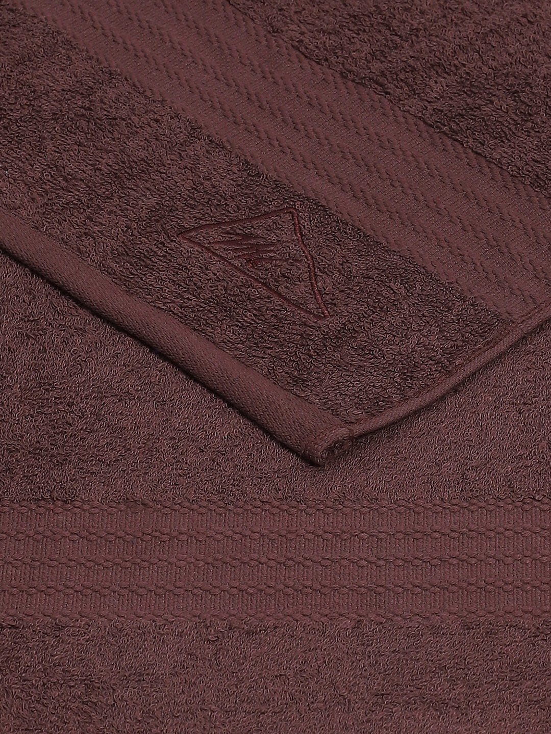 Brown Cotton Solid 400 GSM Bath Towel (Jazz)