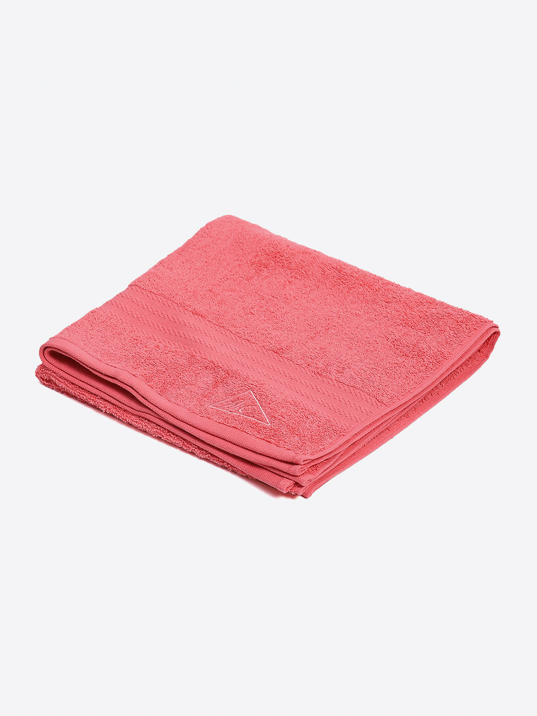 Pink Cotton Solid 400 GSM Bath Towel (Jazz)