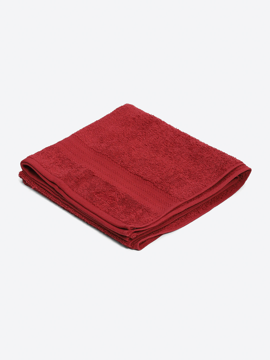 Maroon Cotton Solid 400 GSM Bath Towel (Jazz)
