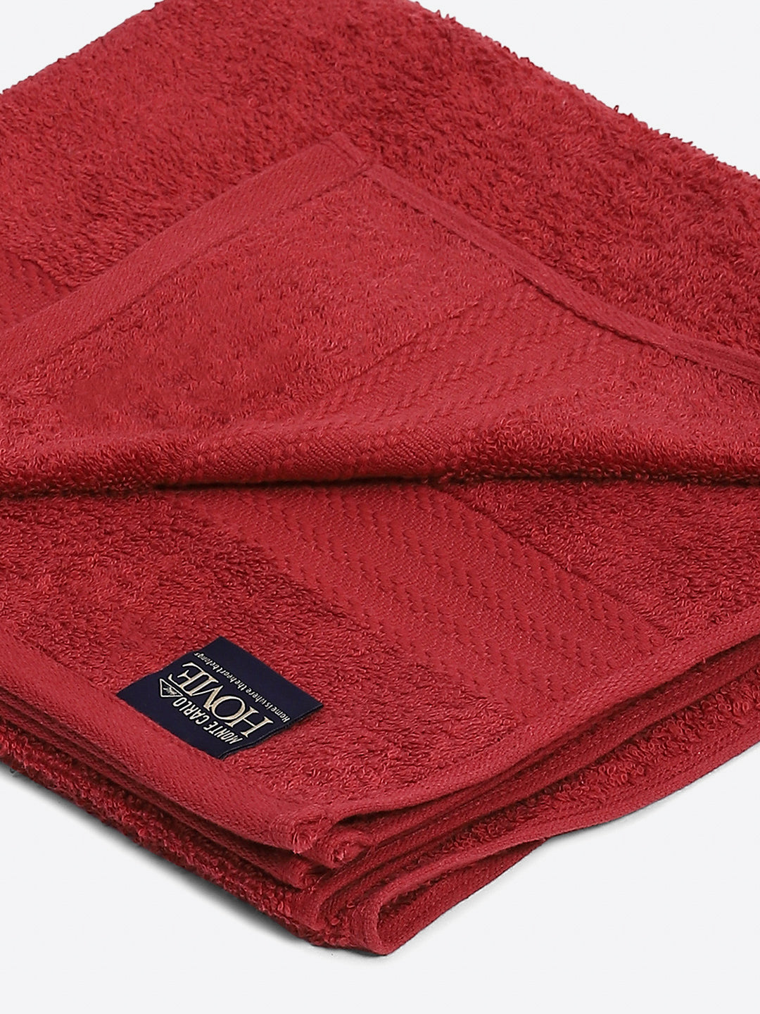 Maroon Cotton Solid 400 GSM Bath Towel (Jazz)