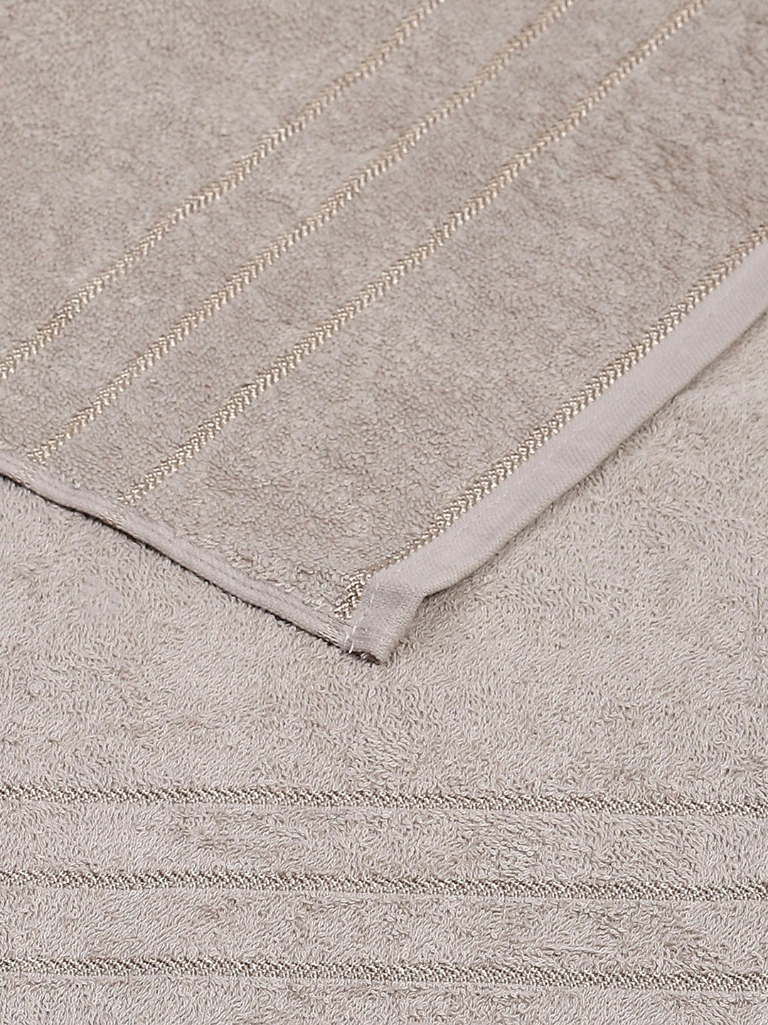 Grey Cotton Solid 350 GSM Bath Towel (Soho)