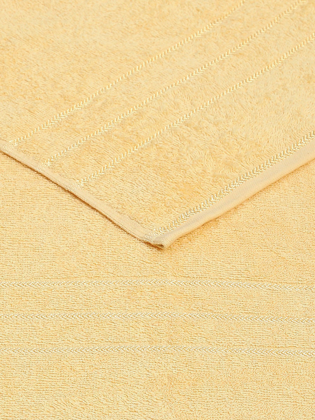 Mustard Cotton Solid 350 GSM Bath Towel (Soho)