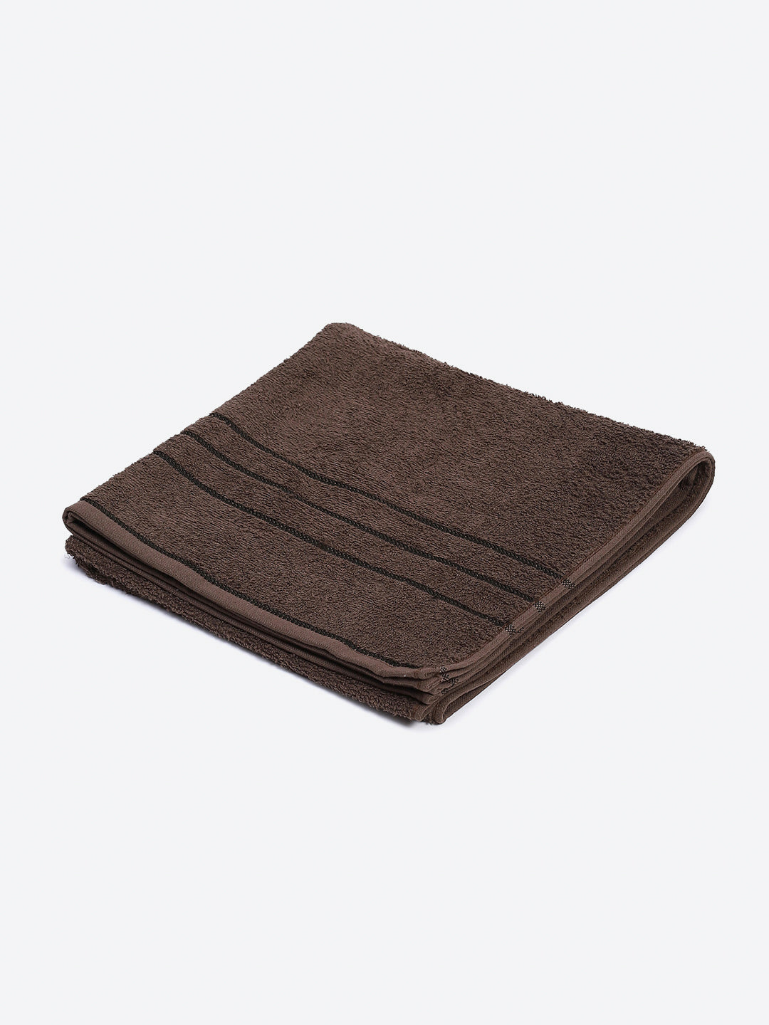 Brown Cotton Solid 350 GSM Bath Towel (Soho)