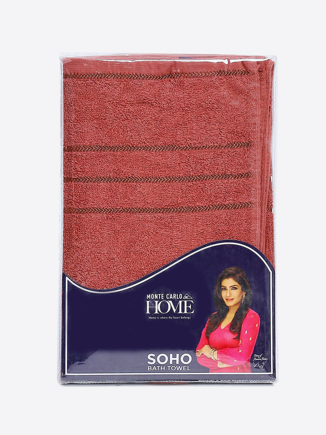 Mauve Cotton Solid 350 GSM Bath Towel (Soho)