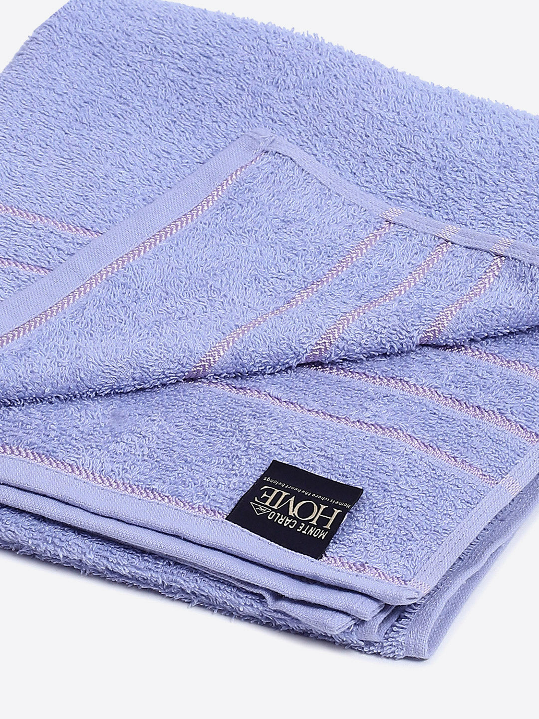 Purple Cotton Solid 350 GSM Bath Towel (Soho)