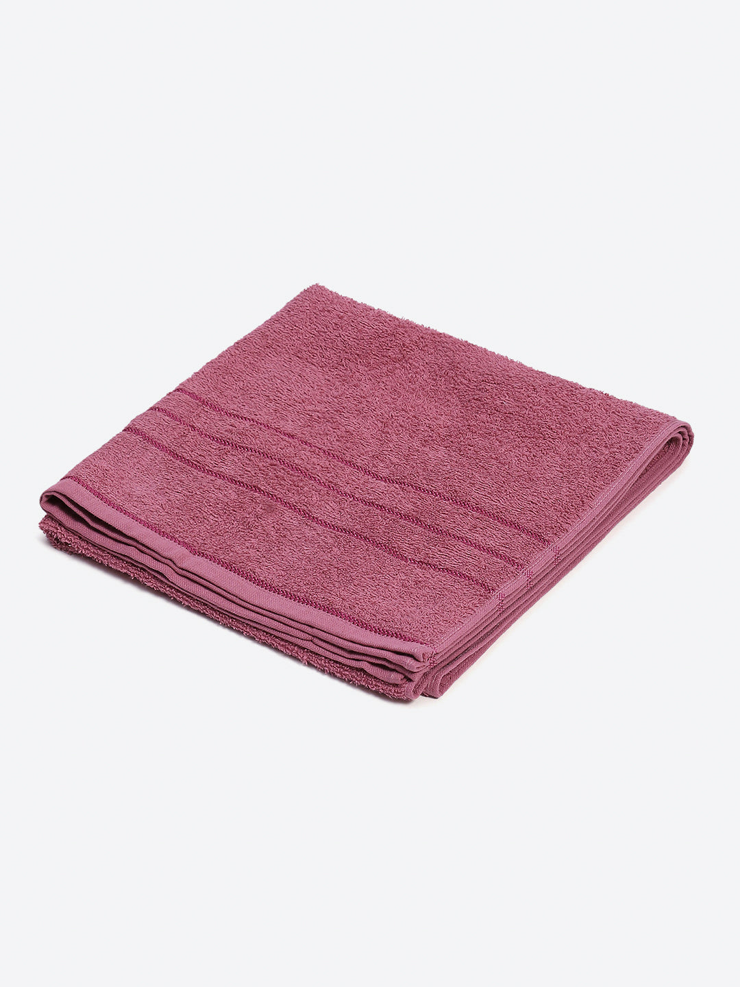 Mauve Cotton Solid 350 GSM Bath Towel (Soho)