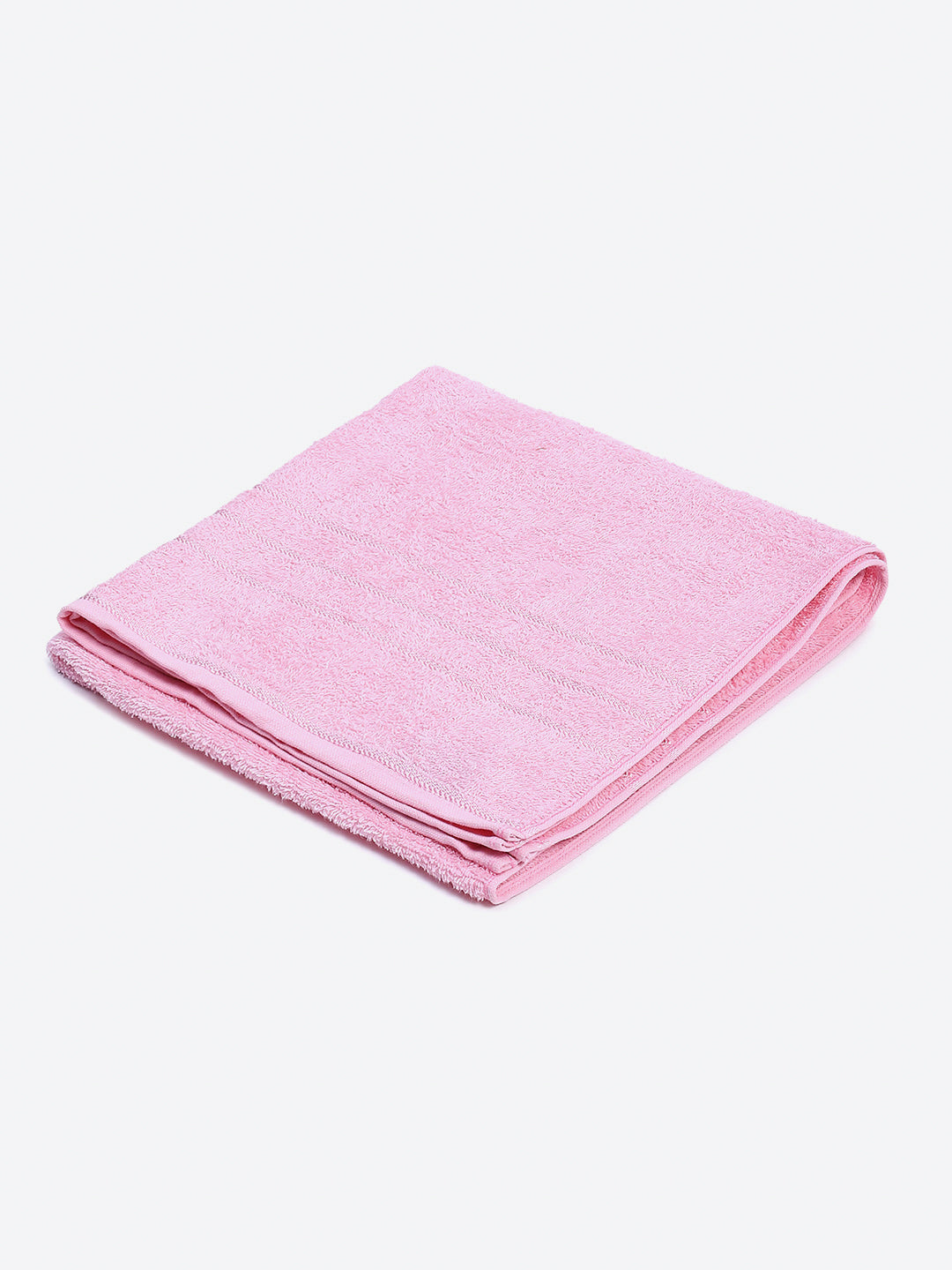 Light Pink Cotton Solid 350 GSM Bath Towel (Soho)