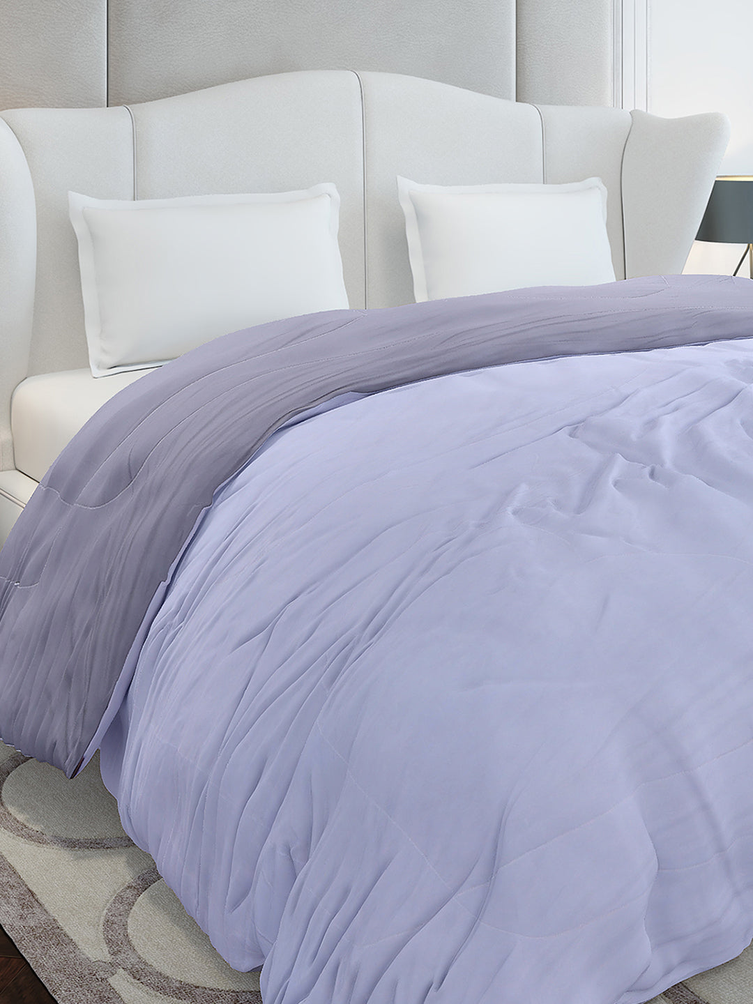 Solid Double Bed 110 GSM Comforter for AC Room - (Icefelgdb)