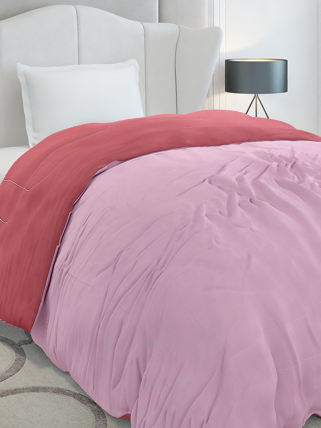 Solid Single Bed 110 GSM Comforter for AC Room - (Icefelgsb)