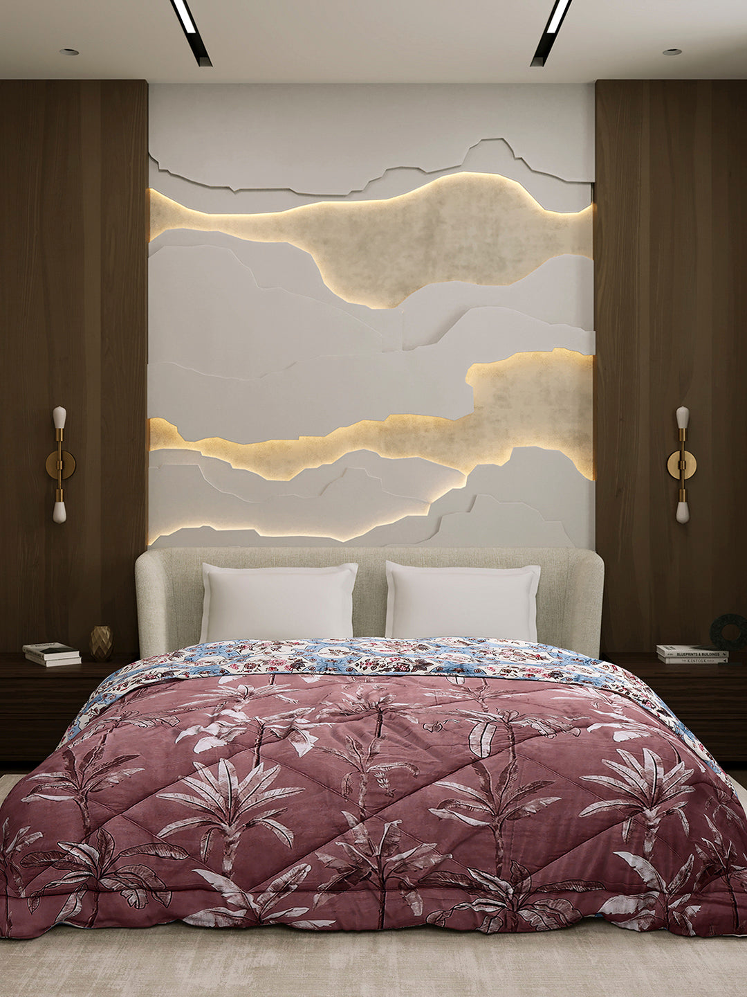 Printed Double Bed 3 Ply Comforter for AC Room - (Marvella)