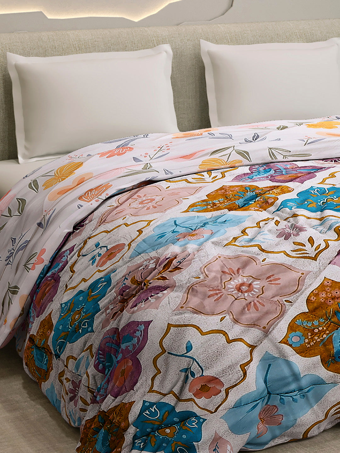 Printed Double Bed 3 Ply Comforter for AC Room - (Marvella)