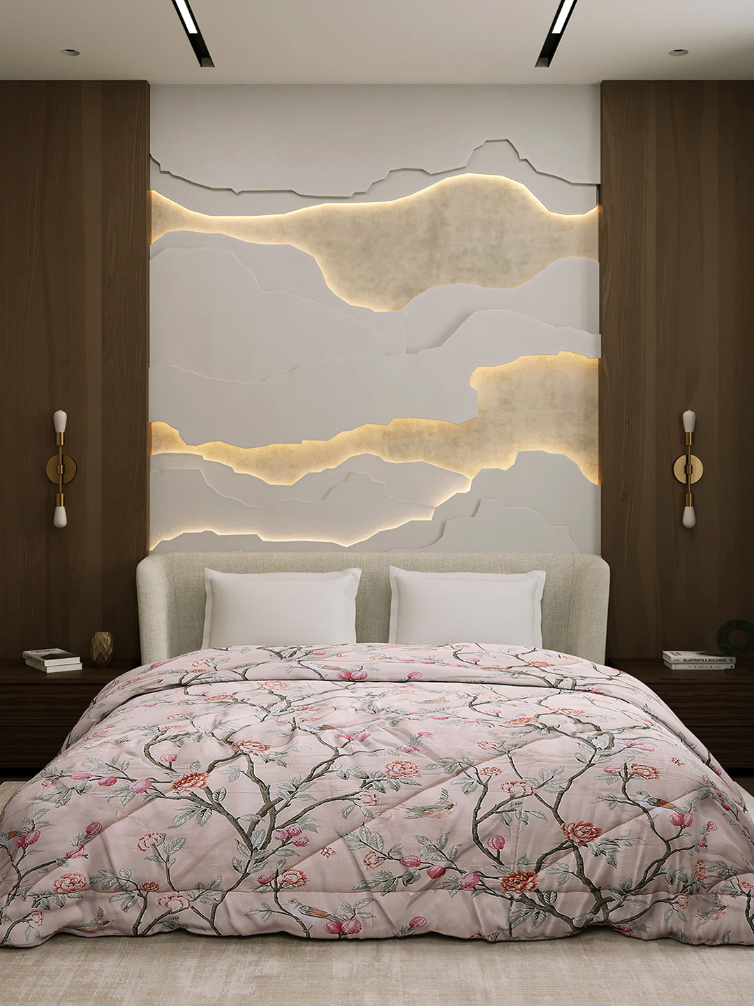 Printed Double Bed 3 Ply Comforter for AC Room - (Marvella)