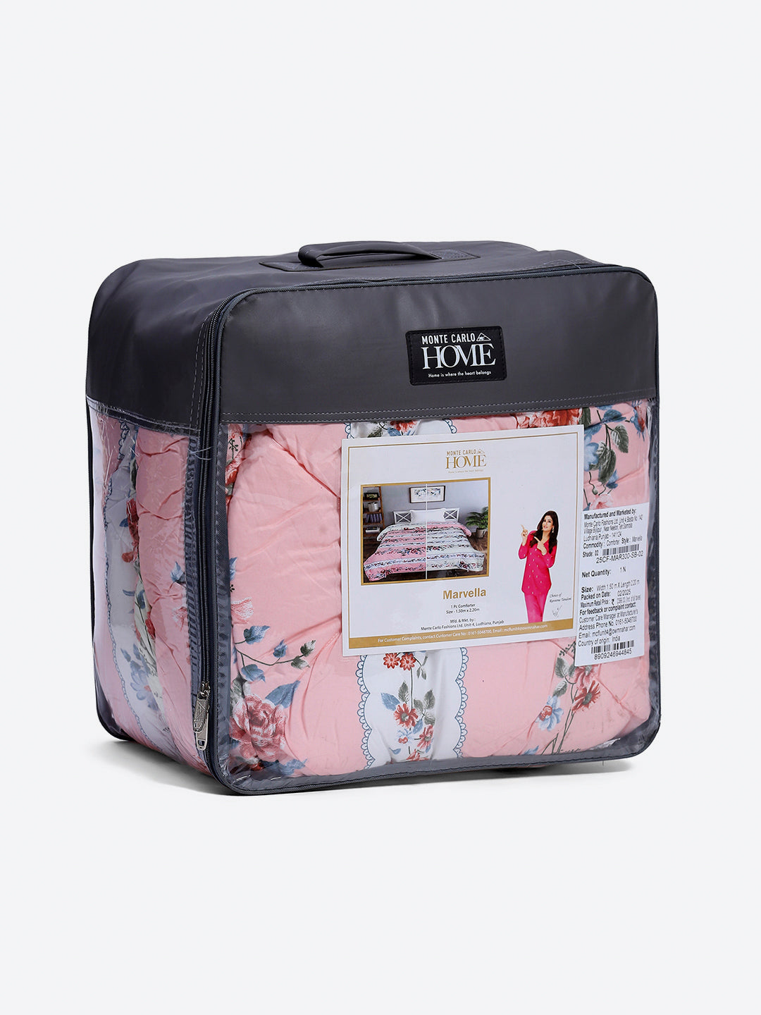 Printed Single Bed 3 Ply Comforter for AC Room - (Marvella)