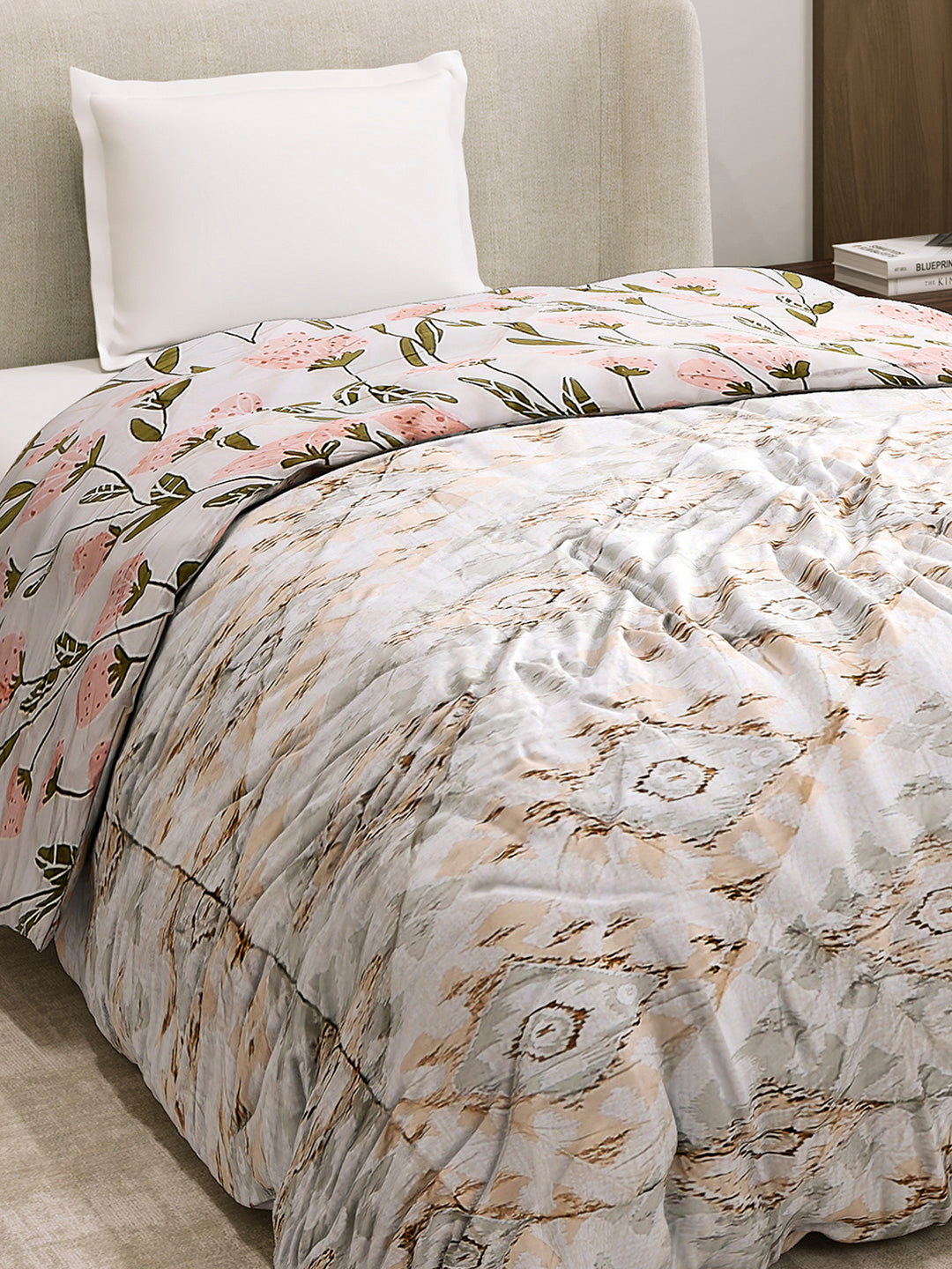 Printed Single Bed 3 Ply Comforter for AC Room - (Marvella)