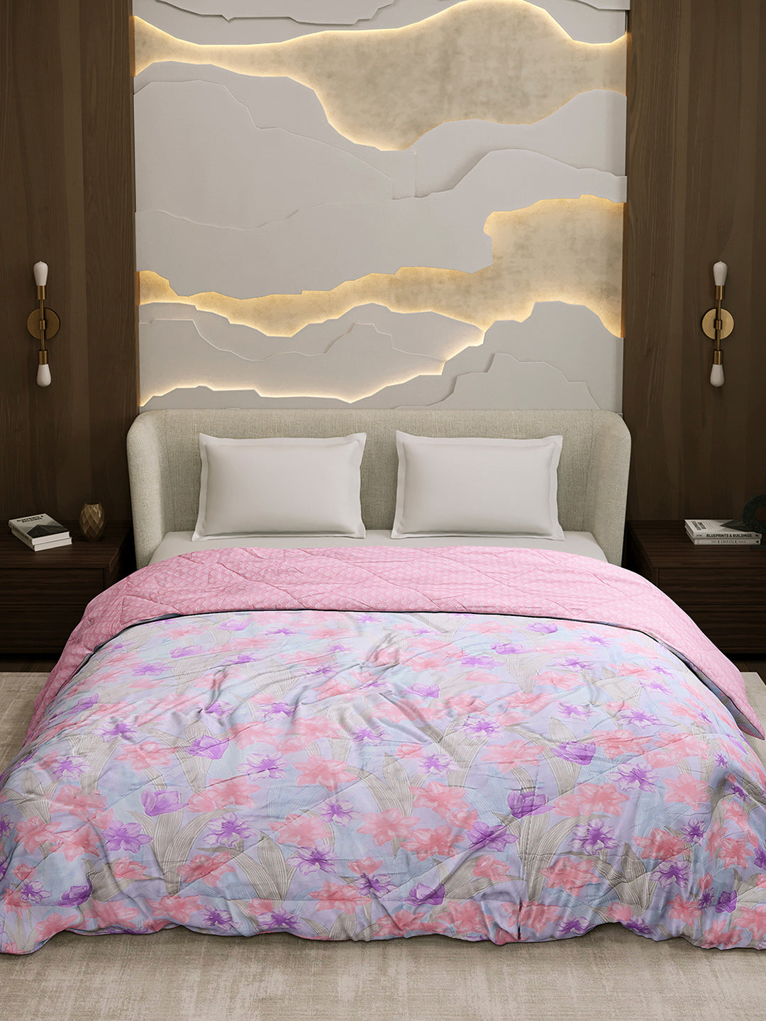 Printed Double Bed 3 Ply Comforter for AC Room - (Marvella)