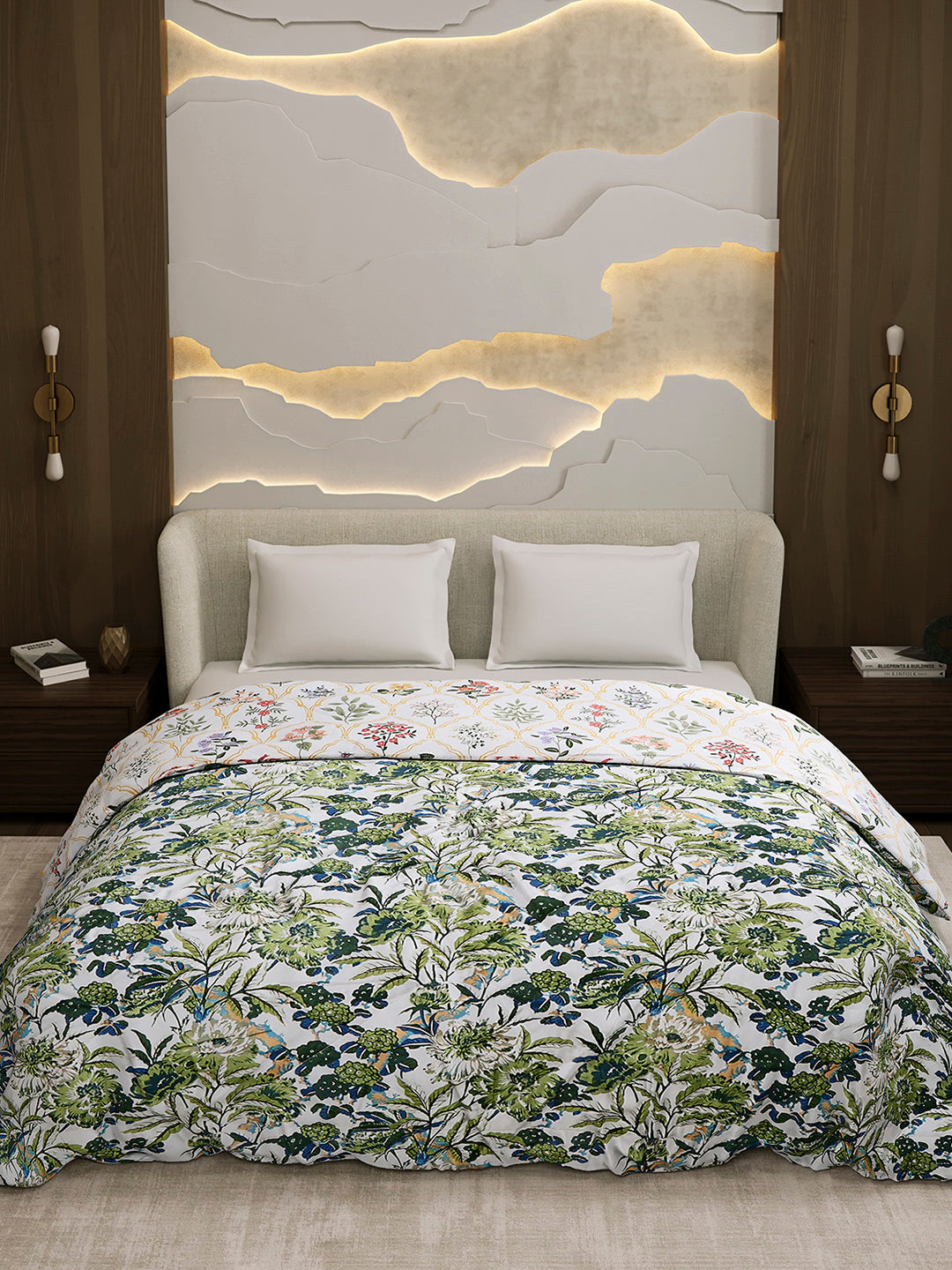 Printed Double Bed 3 Ply Comforter for AC Room - (Marvella)