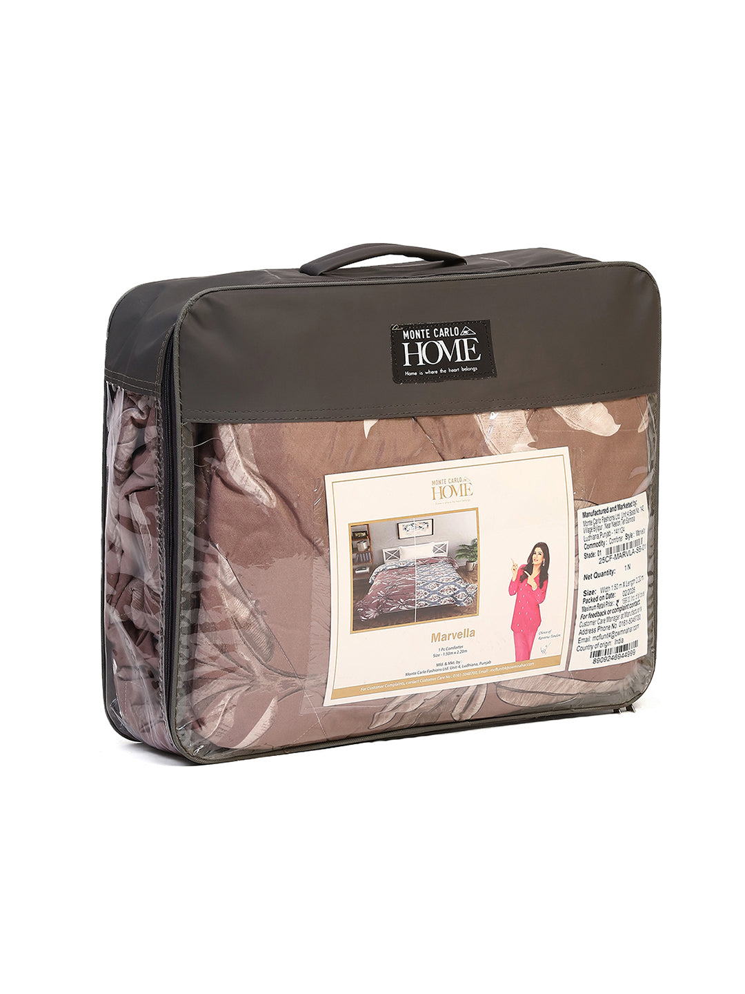 Printed Single Bed 120 GSM Comforter for AC Room - (Marvla)